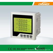 Frame Size 96*96mm Factory Price LCD Display AC Three-Phase Digital Ampere Meter, for Industrial Use